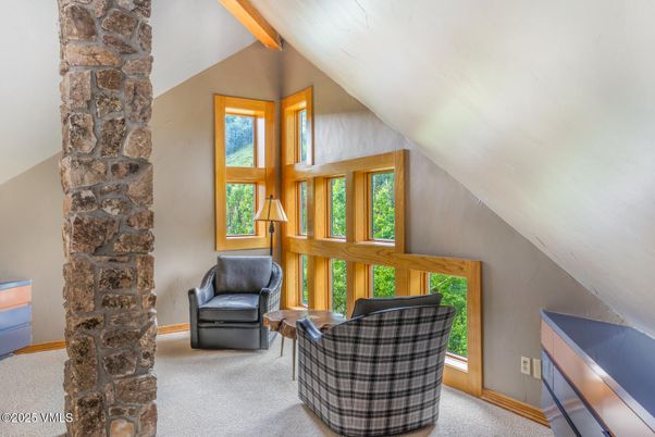 Interior, Stone Walls, Wooden Beams