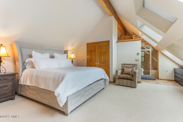 Bedroom, Interior, Wooden Beams
