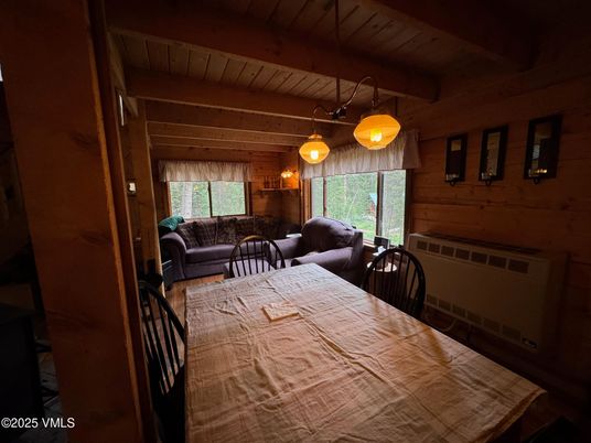 Bedroom, Interior, Pendant Lights, Wooden Beams, Wooden Ceilings, Wooden Walls
