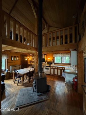 Dining room, Fireplace, Interior, Kitchen, Wooden Beams, Wooden Ceilings, Wood Texture Flooring, Wooden Walls
