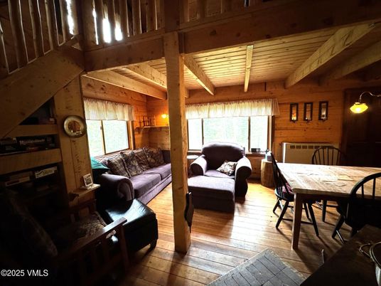 Dining room, Interior, Living room, Wooden Beams, Wooden Ceilings, Wood Texture Flooring, Wooden Walls