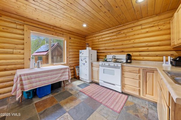 Interior, Kitchen, Recessed Lighting, Wooden Ceilings, Wooden Walls