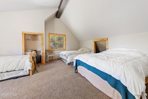 Bedroom, Interior, Wooden Beams