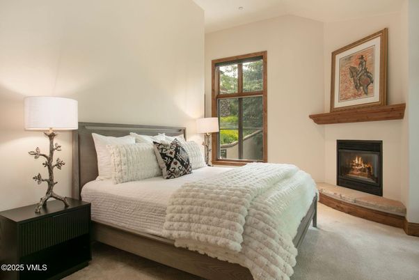 Bedroom, Fireplace, Interior, Recessed Lighting