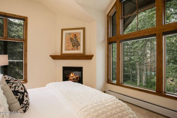 Bedroom, Fireplace, Interior