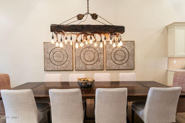 Chandelier, Dining room, Interior