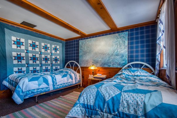 Bedroom, Interior, Wooden Beams