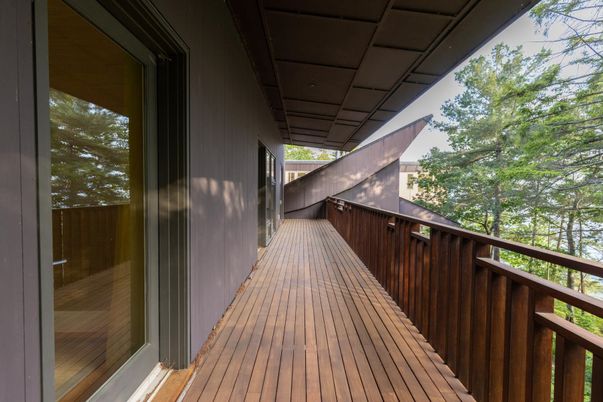 Exterior, Wood Texture Flooring