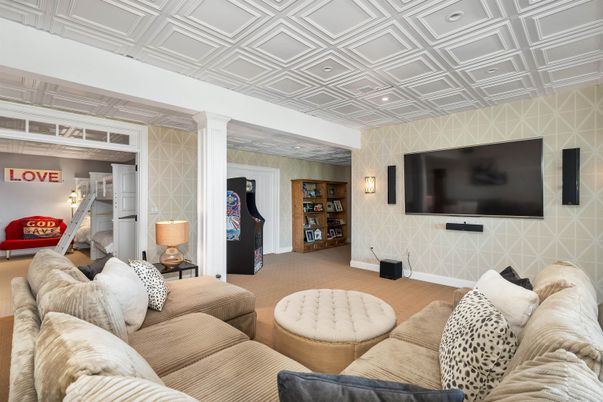Interior, Living room, Recessed Lighting