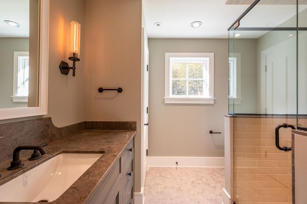 Bathroom, Interior, Recessed Lighting