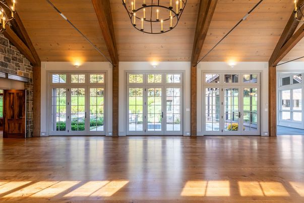 Empty room, Interior, Stone Walls, Wooden Beams, Wooden Ceilings, Wood Texture Flooring