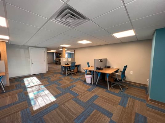 Home Office, Interior, Recessed Lighting