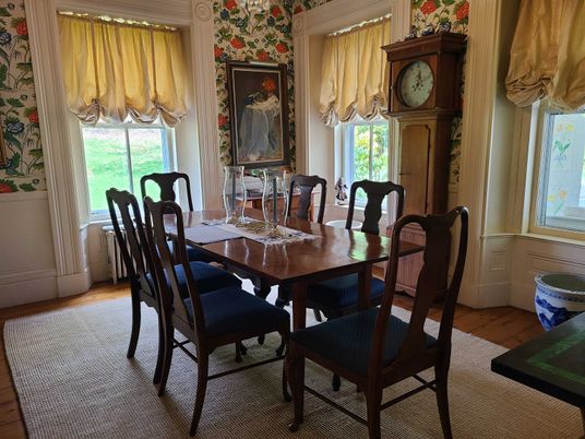Dining room, Interior, Wood Texture Flooring