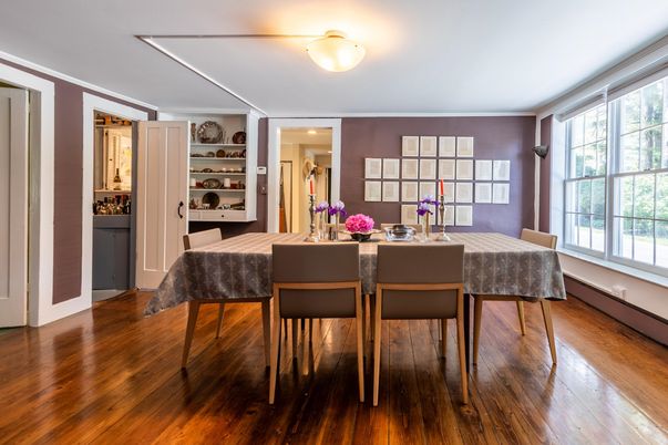 Dining room, Interior, Wood Texture Flooring