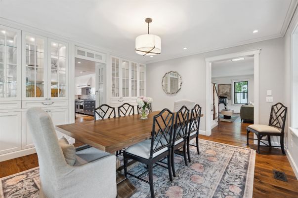 Dining room, Interior, Living room, Piano, Recessed Lighting, Wood Texture Flooring