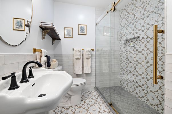 Bathroom, Glass Shower, Interior