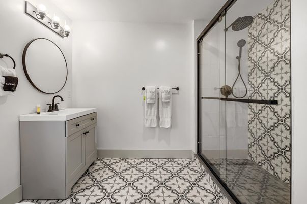 Bathroom, Glass Shower, Interior