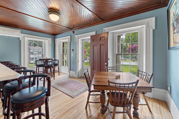 Dining room, Interior, Wooden Ceilings, Wood Texture Flooring