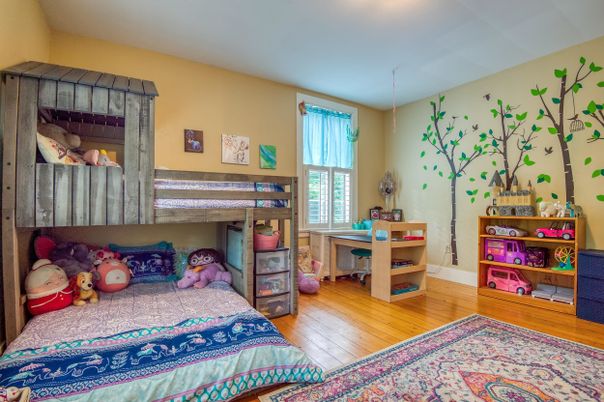 Bedroom, Interior, Wood Texture Flooring