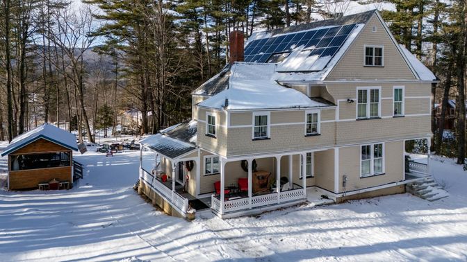 Exterior, Facade, Solar Panels, Queen Anne Victorian