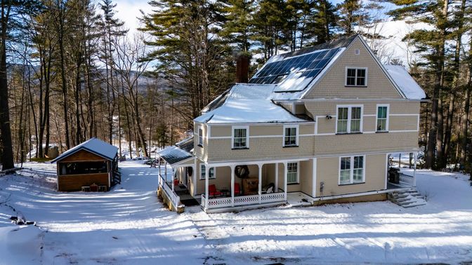 Exterior, Facade, Solar Panels, Queen Anne Victorian