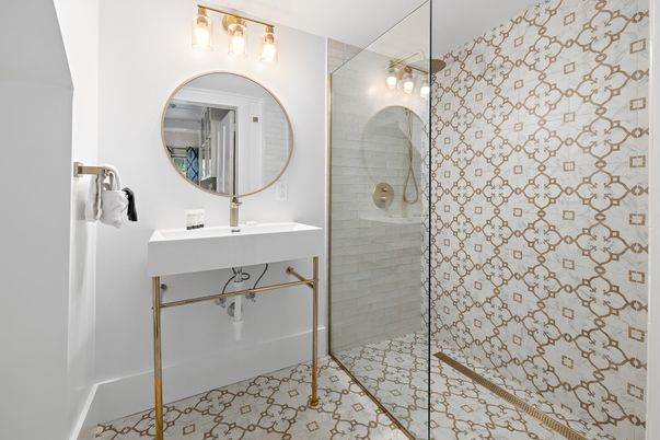 Bathroom, Glass Shower, Interior