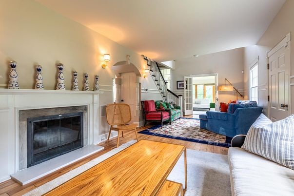 Fireplace, Interior, Living room, Wood Texture Flooring
