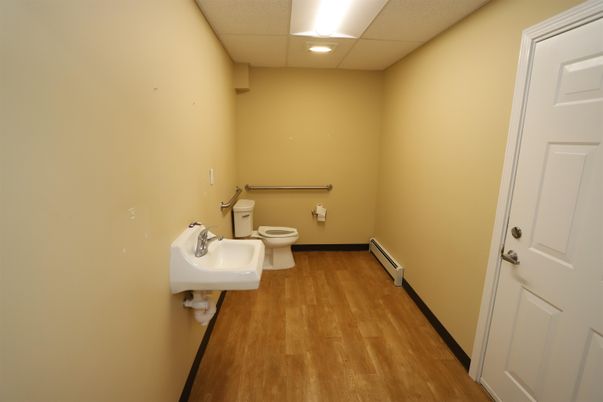 Bathroom, Interior, Recessed Lighting, Wood Texture Flooring