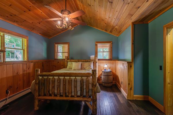 Bedroom, Interior, Wooden Ceilings, Wood Texture Flooring, Wooden Walls