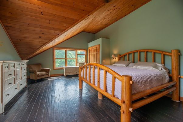 Bedroom, Interior, Wooden Beams, Wooden Ceilings, Wood Texture Flooring