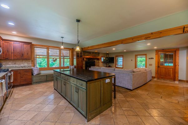Interior, Kitchen, Living room, Pendant Lights, Recessed Lighting