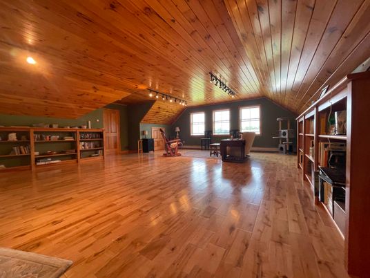 Dining room, Fireplace, Interior, Wooden Ceilings, Wood Texture Flooring
