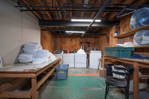 Interior, Washer, Wooden Walls