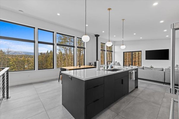 Interior, Kitchen, Living room, Pendant Lights, Recessed Lighting