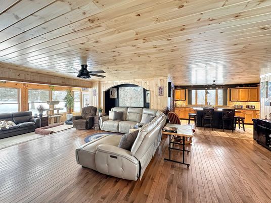 Dining room, Interior, Living room, Wooden Ceilings, Wood Texture Flooring, Wooden Walls