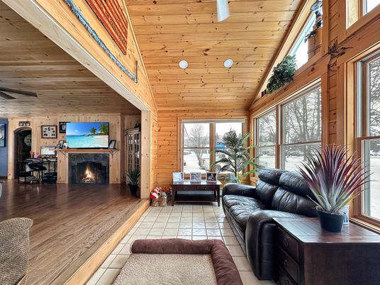 Fireplace, Interior, Living room, Wooden Ceilings, Wood Texture Flooring, Wooden Walls