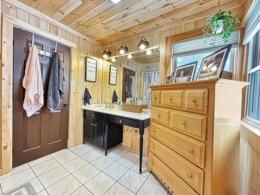 Bathroom, Interior, Wooden Ceilings, Wooden Walls