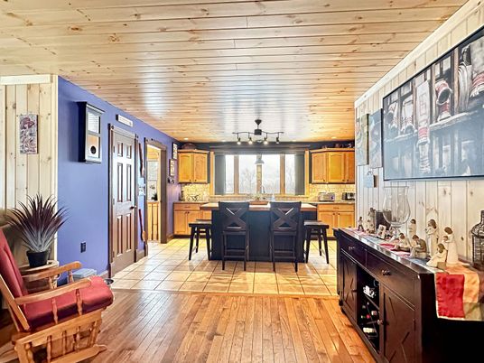 Dining room, Interior, Kitchen, Wooden Ceilings, Wood Texture Flooring