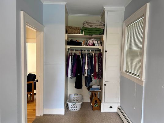 Interior, Walk-in Closets, Wood Texture Flooring