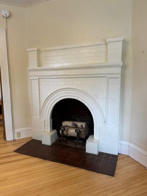 Fireplace, Interior, Wood Texture Flooring