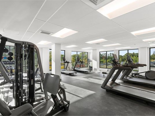 Fitness Equipment, Gym, Interior, Recessed Lighting