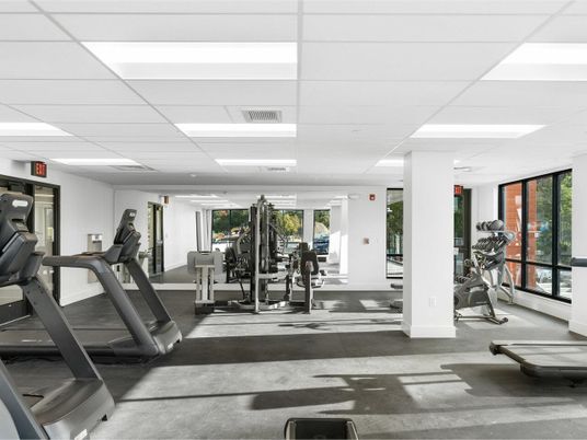 Fitness Equipment, Gym, Interior, Recessed Lighting
