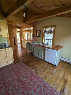 Interior, Kitchen, Wooden Beams, Wooden Ceilings, Wood Texture Flooring