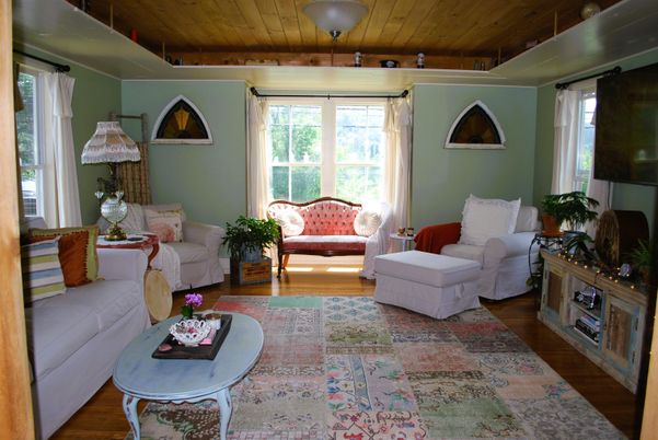 Interior, Living room, Wooden Ceilings, Wood Texture Flooring
