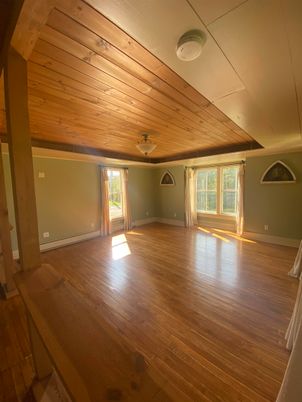 Empty room, Interior, Wooden Ceilings, Wood Texture Flooring