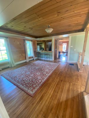 Empty room, Interior, Wooden Ceilings, Wood Texture Flooring