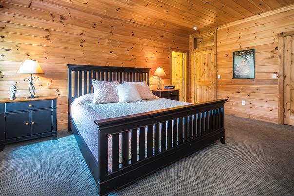 Bedroom, Interior, Wooden Ceilings, Wooden Walls