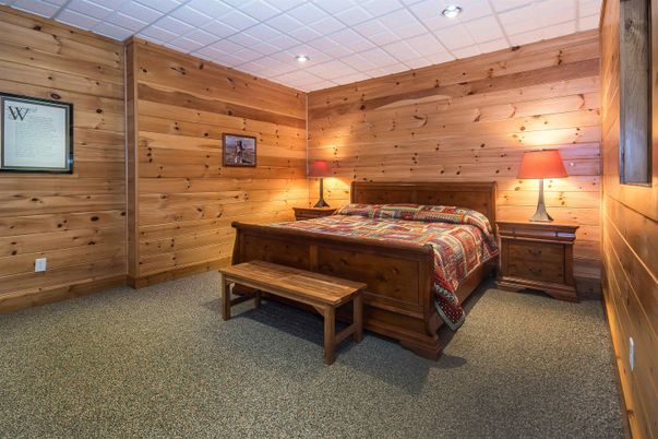 Bedroom, Interior, Wooden Walls