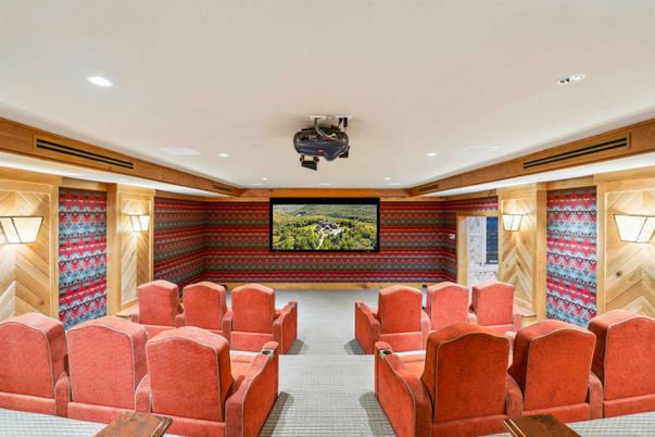 Home Theatre Room, Interior, Projection Screen, Recessed Lighting, Theatre Room