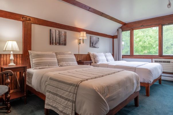 Bedroom, Interior, Wooden Beams